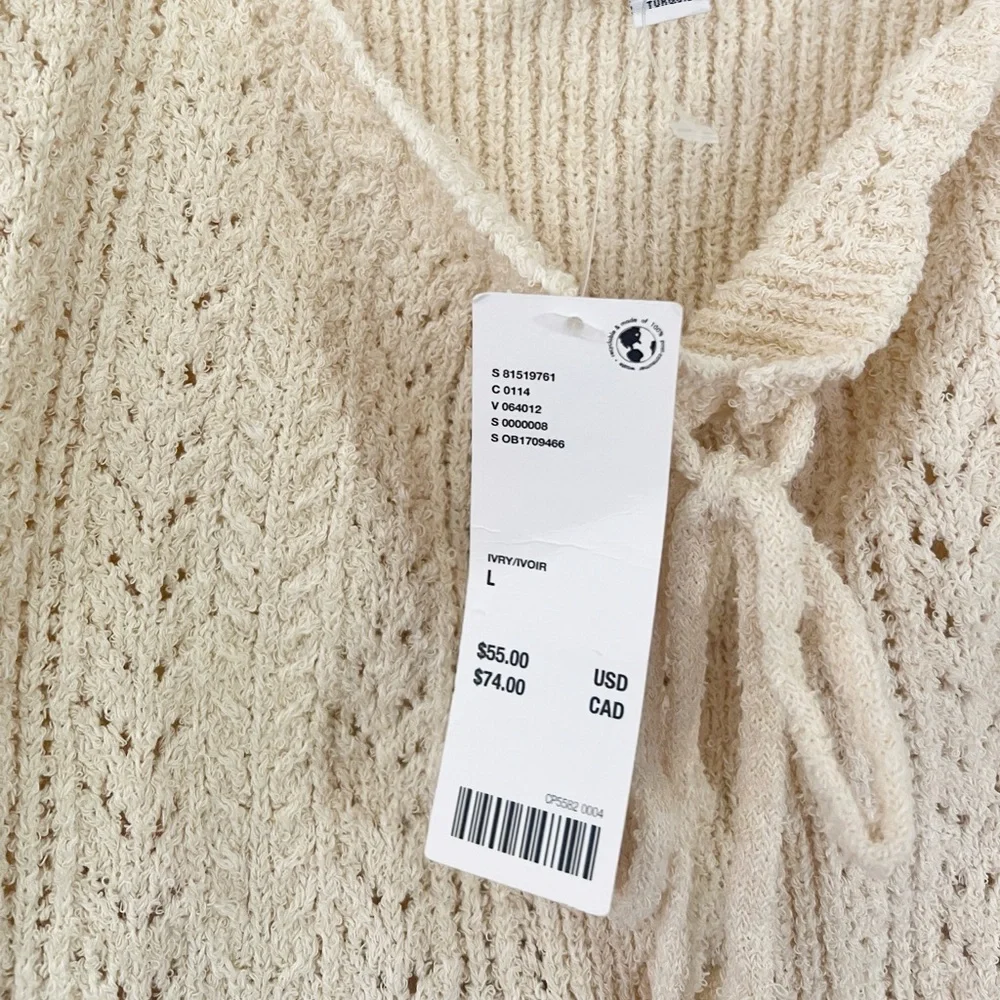 NWT URBAN OUTFITTERS Carmella Ruffle Knit Tank Top Large - Picture 5 of 6